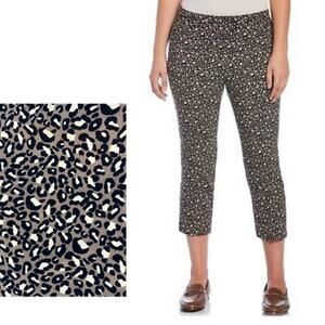 Rafaella Capris Women’s size 16 Comfort Animal Leopard Print